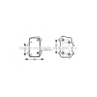 Radiateur d'huile AVA QUALITY COOLING PR3051