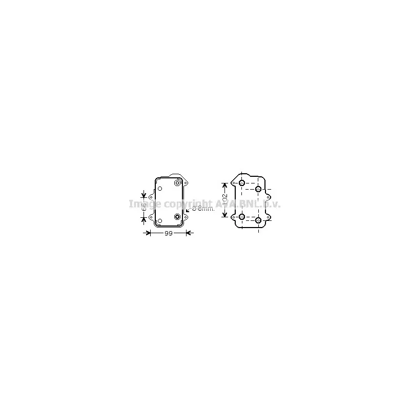 Radiateur d'huile AVA QUALITY COOLING PR3051