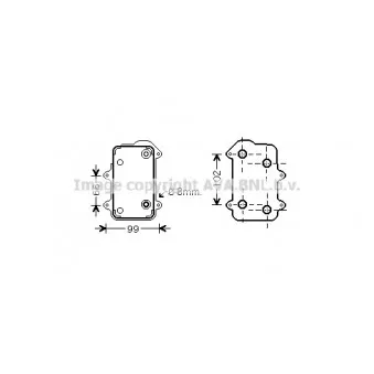 Radiateur d'huile AVA QUALITY COOLING PR3063