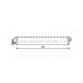 Radiateur d'huile de boîte automatique AVA QUALITY COOLING PR3078
