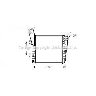 Intercooler, échangeur AVA QUALITY COOLING PR4056
