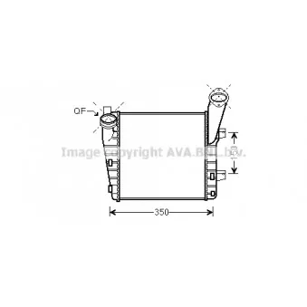 Intercooler, échangeur AVA QUALITY COOLING PR4057