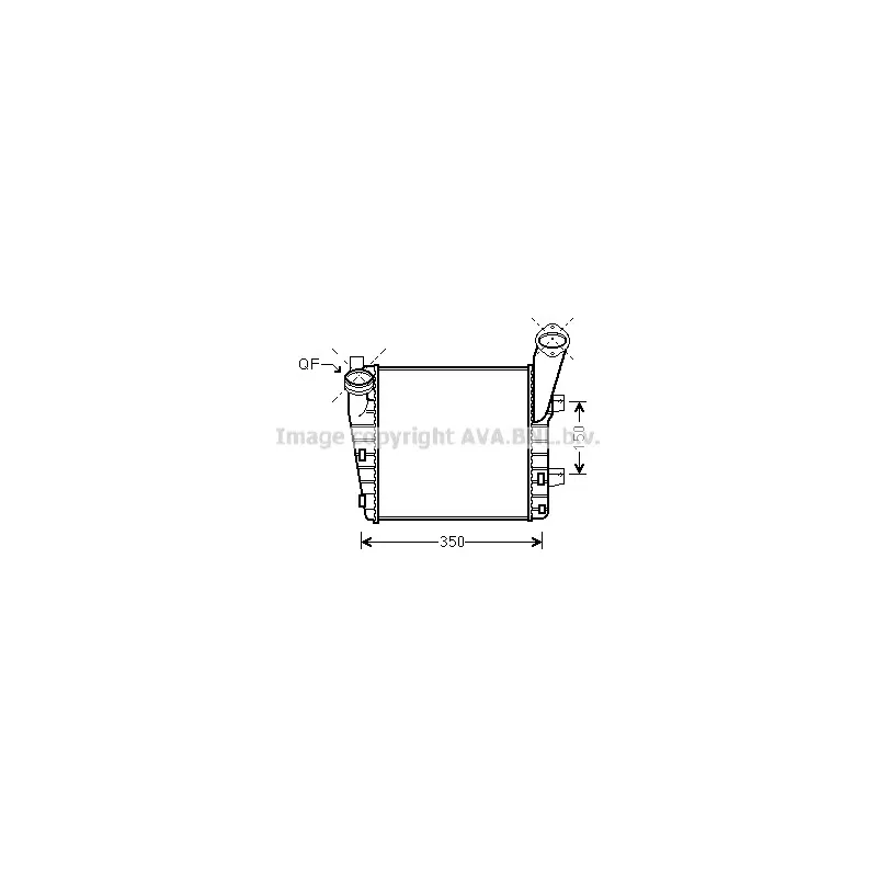 Intercooler, échangeur AVA QUALITY COOLING PR4057
