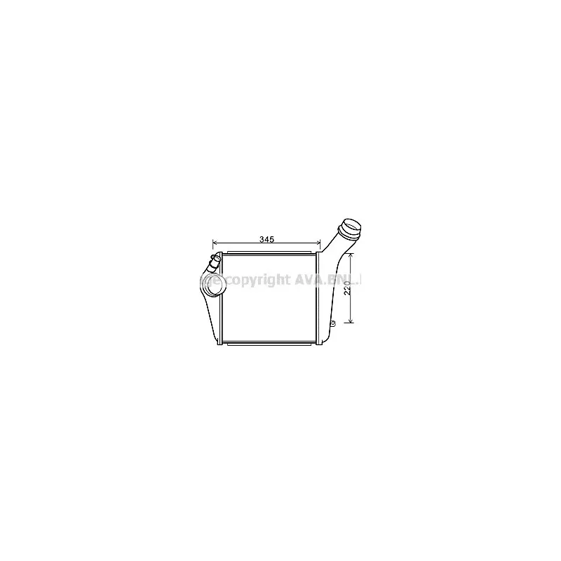 Intercooler, échangeur AVA QUALITY COOLING PR4060