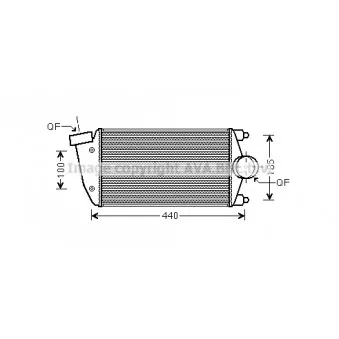 Intercooler, échangeur AVA QUALITY COOLING