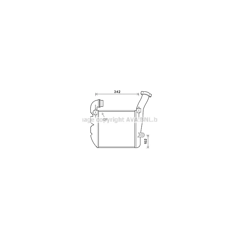 Intercooler, échangeur AVA QUALITY COOLING PR4084