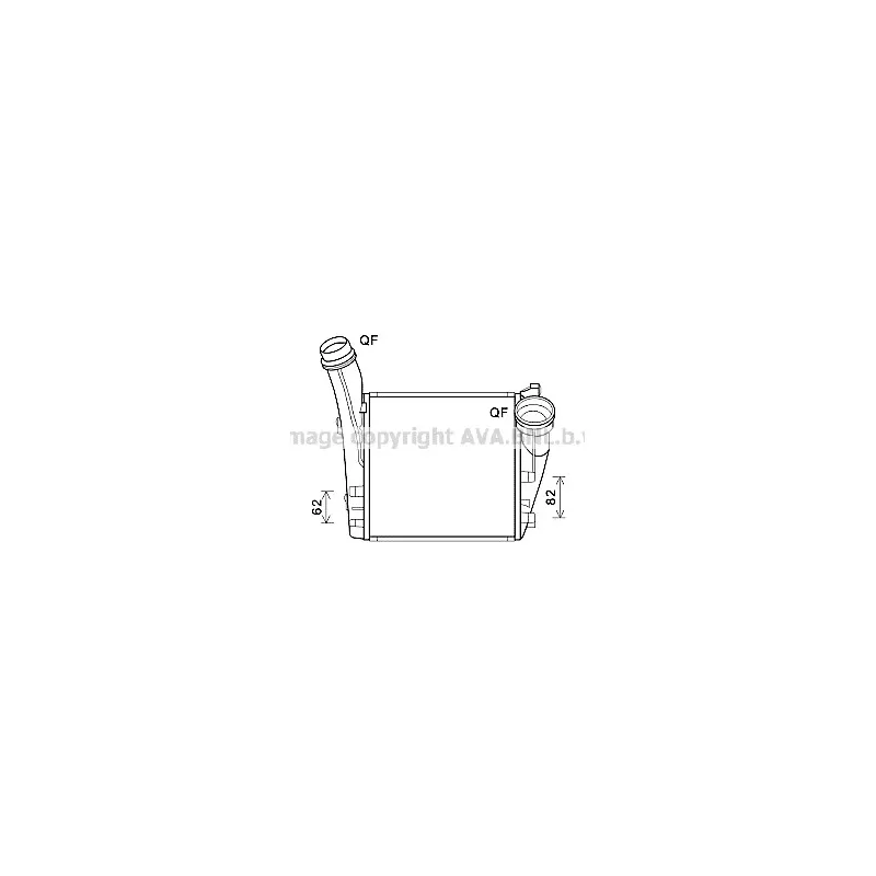 Intercooler, échangeur AVA QUALITY COOLING PR4085