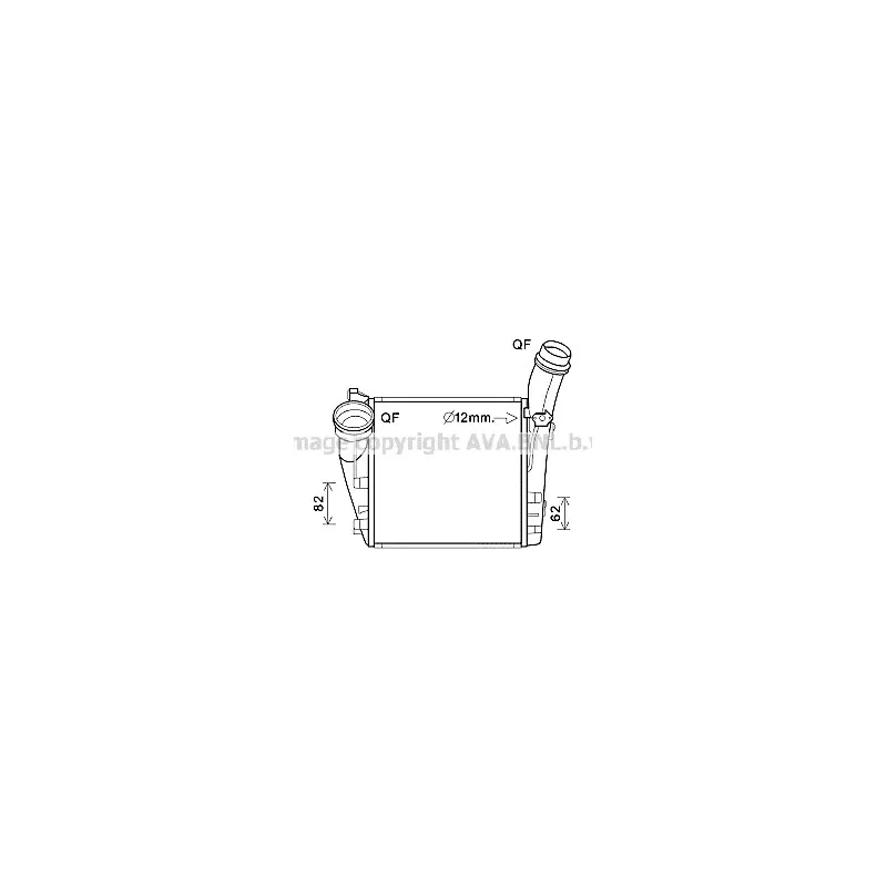Intercooler, échangeur AVA QUALITY COOLING PR4086