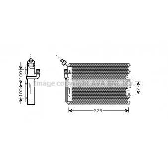 Condenseur, climatisation AVA QUALITY COOLING PR5042