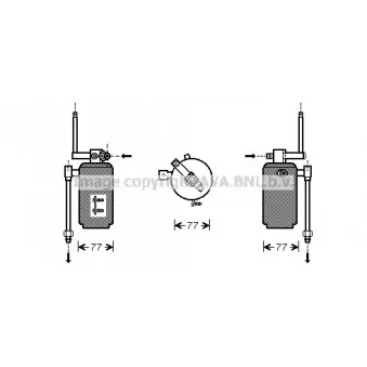 Filtre déshydratant, climatisation AVA QUALITY COOLING PRD049