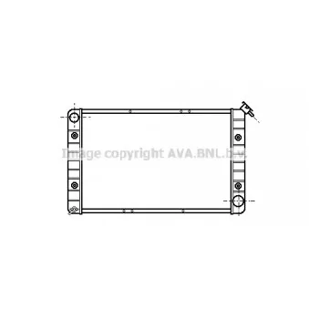 Radiateur, refroidissement du moteur AVA QUALITY COOLING