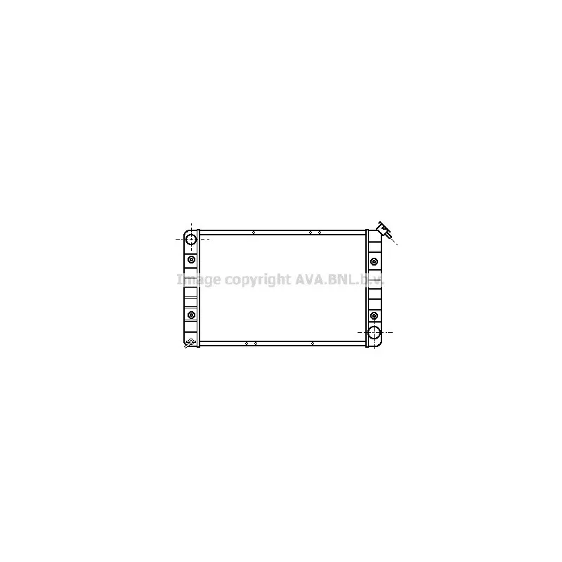 Radiateur, refroidissement du moteur AVA QUALITY COOLING PT2002