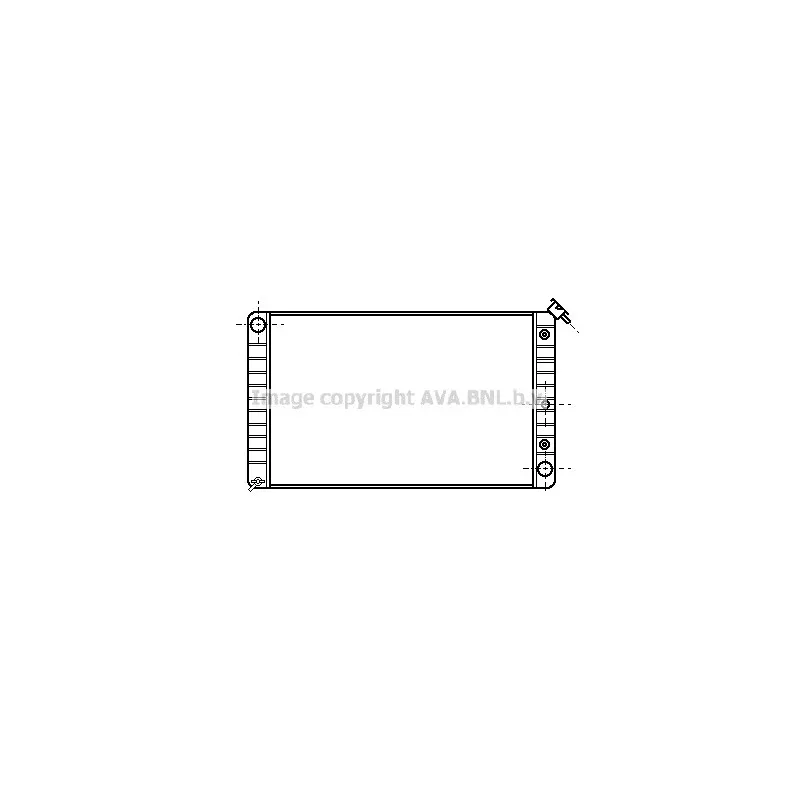 Radiateur, refroidissement du moteur AVA QUALITY COOLING PT2007