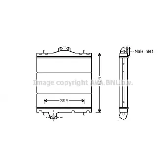 Radiateur, refroidissement du moteur AVA QUALITY COOLING RE2032