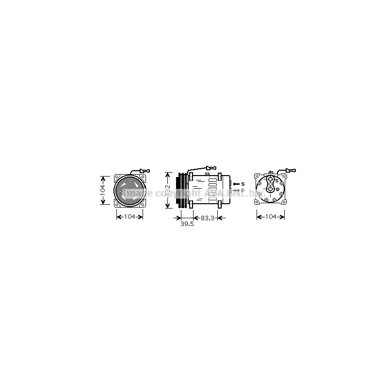 Compresseur, climatisation AVA QUALITY COOLING REK072