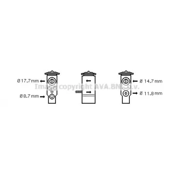 Détendeur, climatisation AVA QUALITY COOLING RT1609