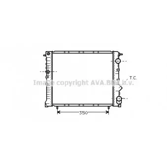Radiateur, refroidissement du moteur AVA QUALITY COOLING RT2005