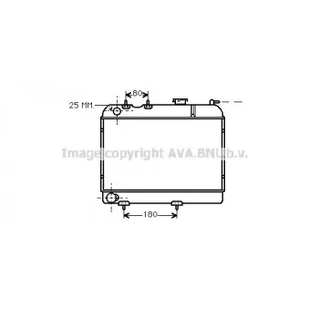 Radiateur, refroidissement du moteur AVA QUALITY COOLING