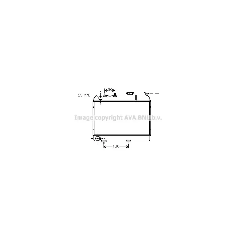Radiateur, refroidissement du moteur AVA QUALITY COOLING RT2006