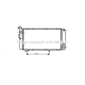 Radiateur, refroidissement du moteur AVA QUALITY COOLING RT2008