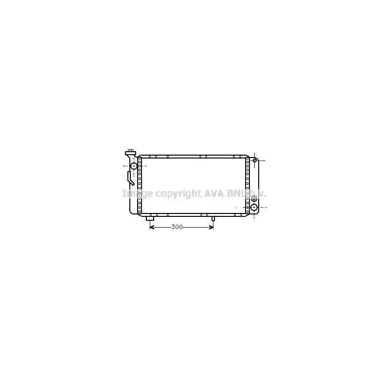 Radiateur, refroidissement du moteur AVA QUALITY COOLING RT2008
