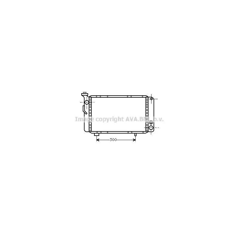 Radiateur, refroidissement du moteur AVA QUALITY COOLING RT2009