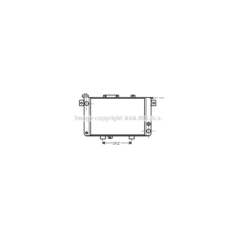 Radiateur, refroidissement du moteur AVA QUALITY COOLING RT2013