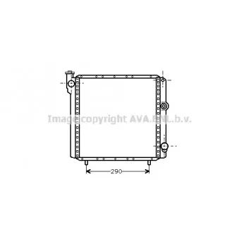 Radiateur, refroidissement du moteur AVA QUALITY COOLING RT2017