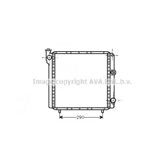 Radiateur, refroidissement du moteur AVA QUALITY COOLING