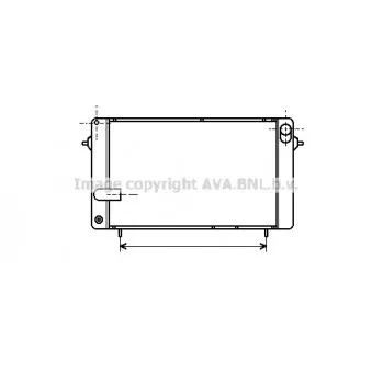 Radiateur, refroidissement du moteur AVA QUALITY COOLING