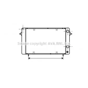 Radiateur, refroidissement du moteur AVA QUALITY COOLING RT2050