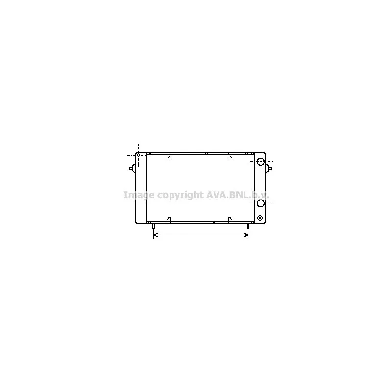 Radiateur, refroidissement du moteur AVA QUALITY COOLING RT2050