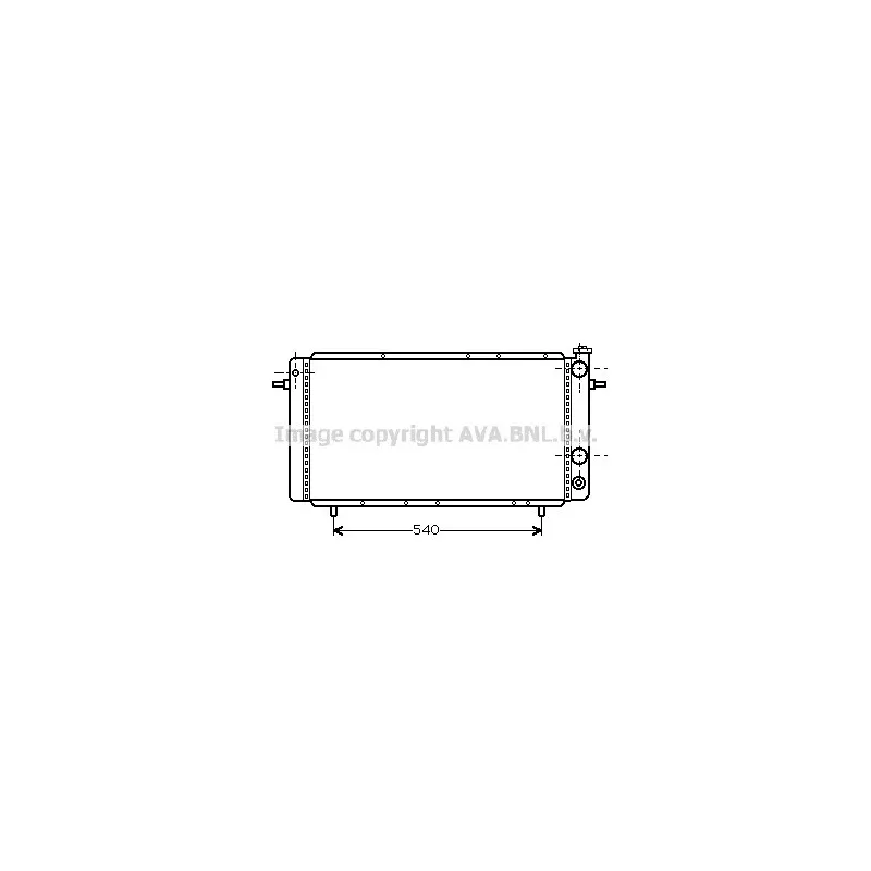 Radiateur, refroidissement du moteur AVA QUALITY COOLING RT2052