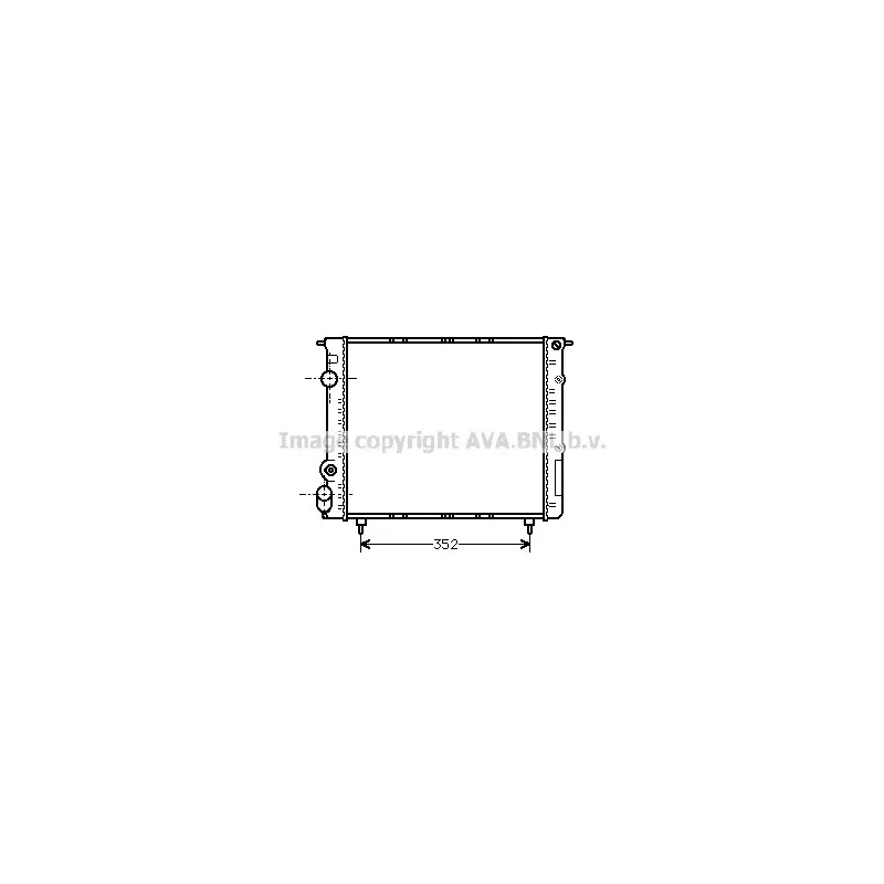 Radiateur, refroidissement du moteur AVA QUALITY COOLING RT2053