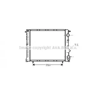 Radiateur, refroidissement du moteur AVA QUALITY COOLING RT2054