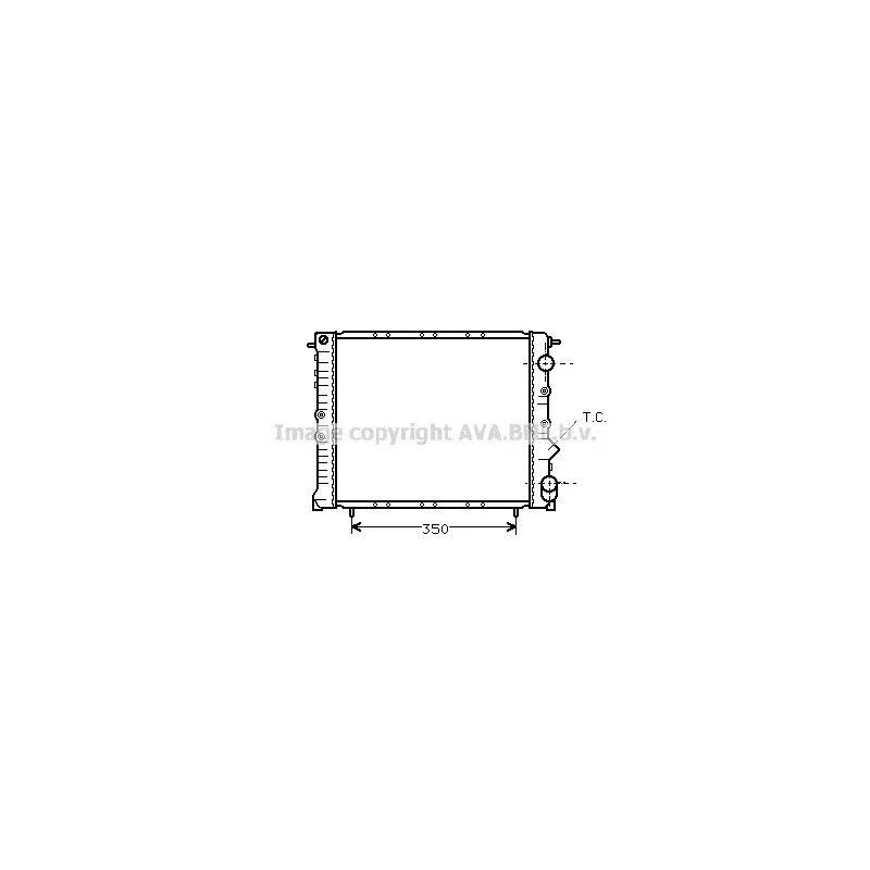 Radiateur, refroidissement du moteur AVA QUALITY COOLING RT2054
