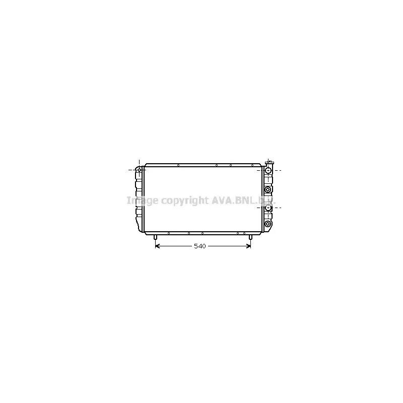Radiateur, refroidissement du moteur AVA QUALITY COOLING RT2056