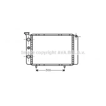 Radiateur, refroidissement du moteur AVA QUALITY COOLING RT2061