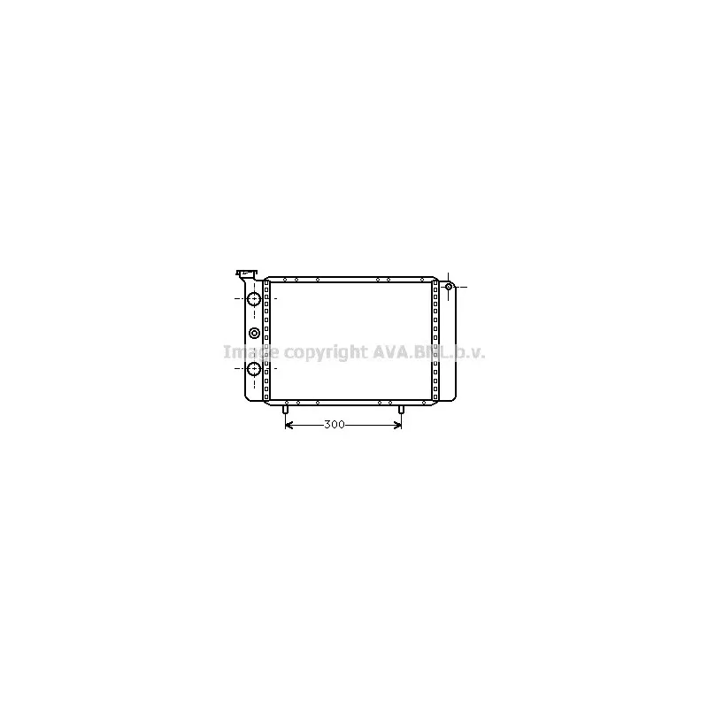Radiateur, refroidissement du moteur AVA QUALITY COOLING RT2061