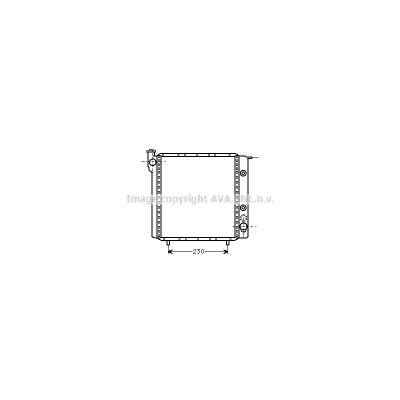 Radiateur, refroidissement du moteur AVA QUALITY COOLING RT2068