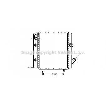 Radiateur, refroidissement du moteur AVA QUALITY COOLING RT2071