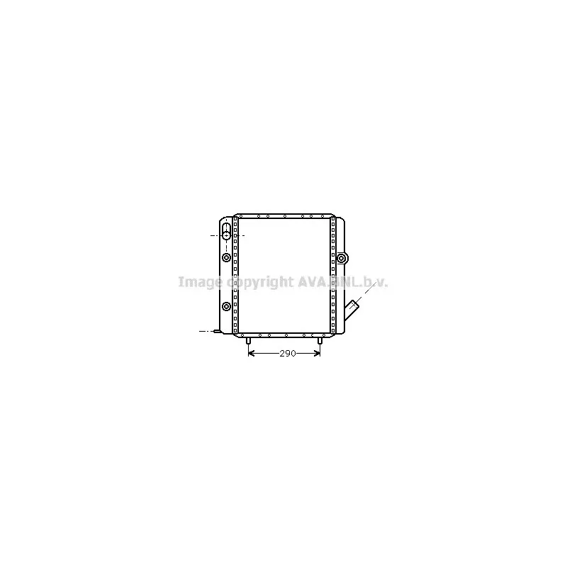Radiateur, refroidissement du moteur AVA QUALITY COOLING RT2071