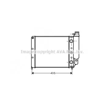 Radiateur, refroidissement du moteur AVA QUALITY COOLING RT2078