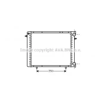 Radiateur, refroidissement du moteur AVA QUALITY COOLING RT2088