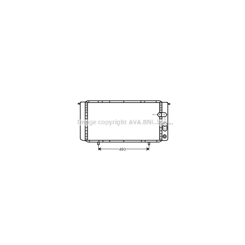 Radiateur, refroidissement du moteur AVA QUALITY COOLING RT2104