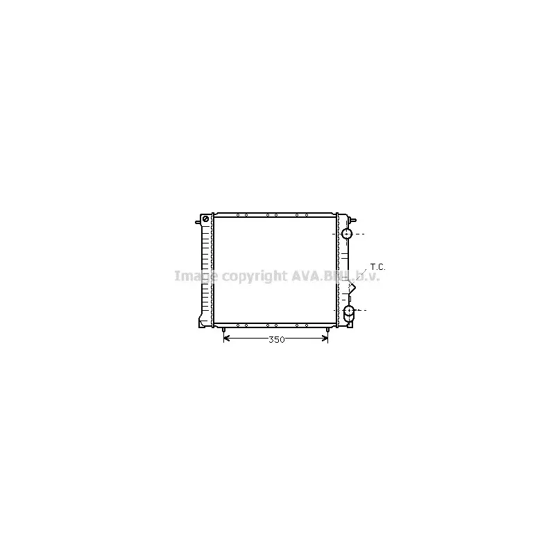 Radiateur, refroidissement du moteur AVA QUALITY COOLING RT2110