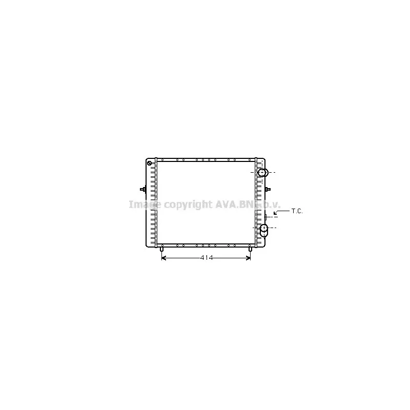 Radiateur, refroidissement du moteur AVA QUALITY COOLING RT2128