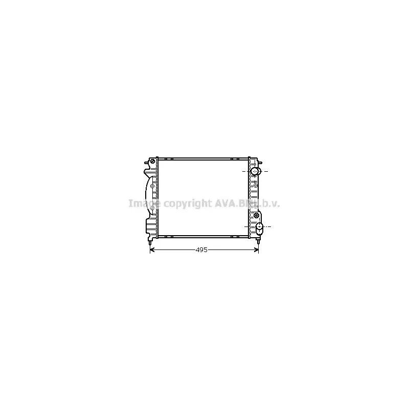 Radiateur, refroidissement du moteur AVA QUALITY COOLING RT2130