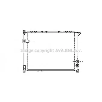 Radiateur, refroidissement du moteur AVA QUALITY COOLING RT2136
