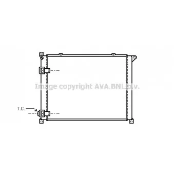 Radiateur, refroidissement du moteur AVA QUALITY COOLING RT2137